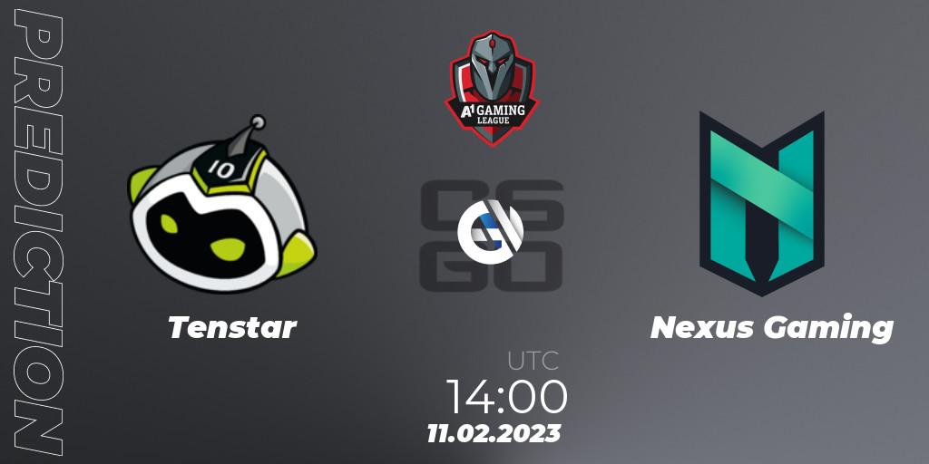Tenstar - Nexus Gaming: ennuste. 11.02.23, CS2 (CS:GO), A1 Gaming League 2023