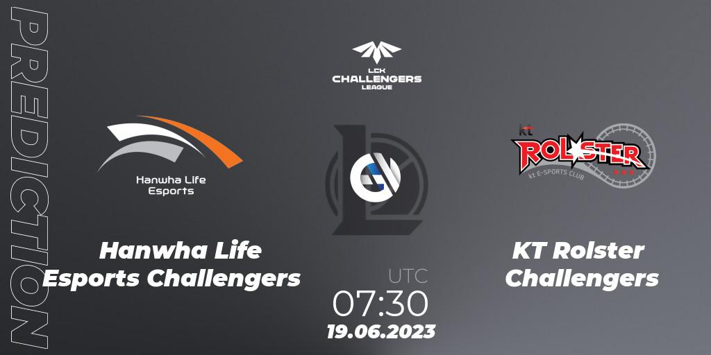 Hanwha Life Esports Challengers - KT Rolster Challengers: ennuste. 19.06.23, LoL, LCK Challengers League 2023 Summer - Group Stage