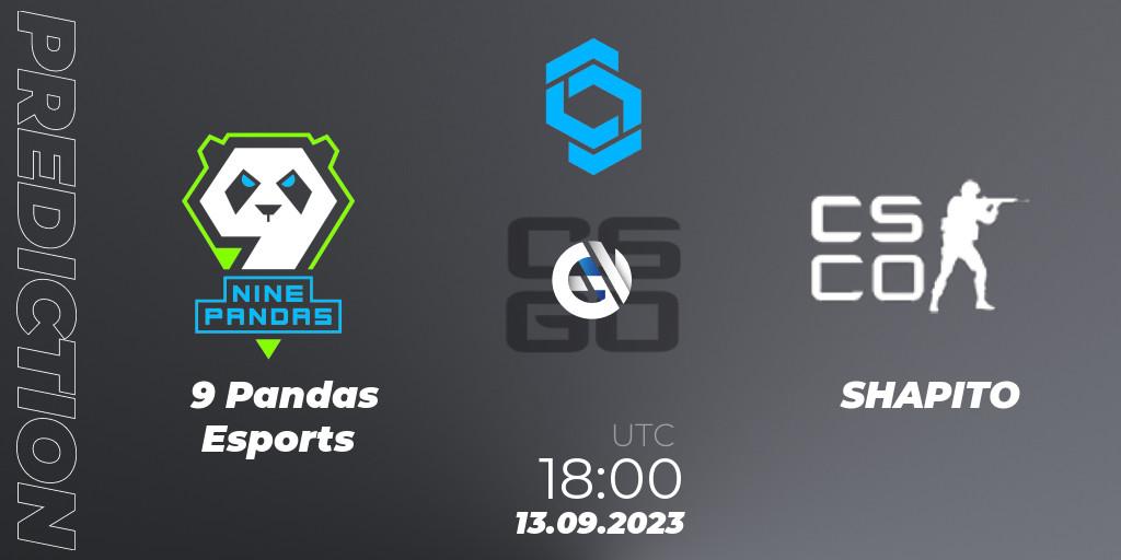 9 Pandas Esports - SHAPITO: ennuste. 13.09.2023 at 19:00, Counter-Strike (CS2), CCT East Europe Series #2