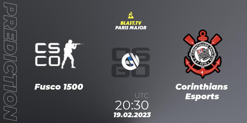 Fuscão 1500 - Corinthians Esports: ennuste. 19.02.2023 at 20:30, Counter-Strike (CS2), BLAST.tv Paris Major 2023 South America RMR Closed Qualifier