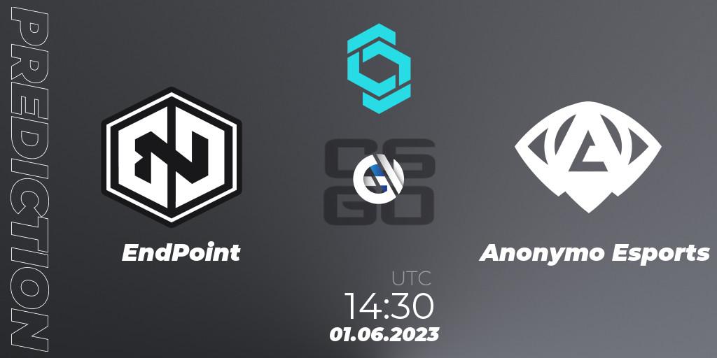 EndPoint - Anonymo Esports: ennuste. 01.06.23, CS2 (CS:GO), CCT North Europe Series 5