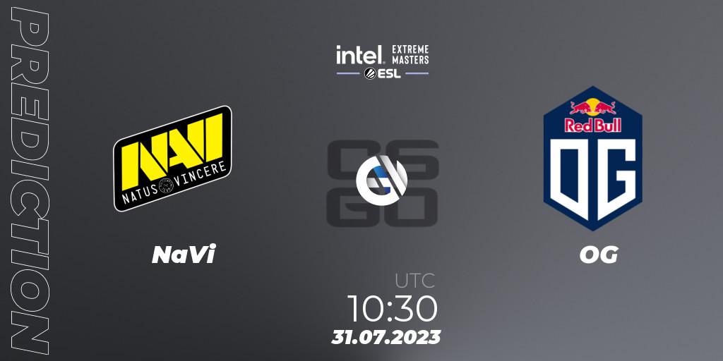 NaVi - OG: ennuste. 31.07.2023 at 14:00, Counter-Strike (CS2), IEM Cologne 2023