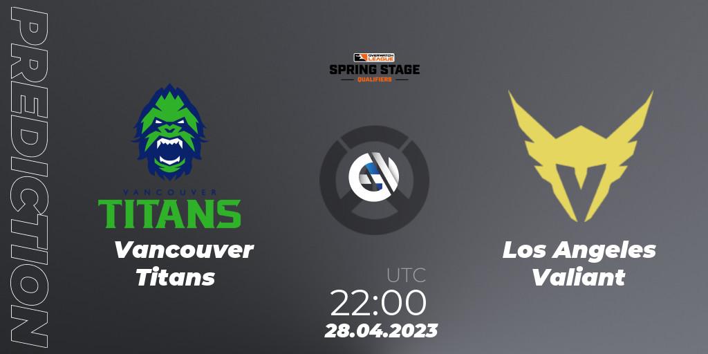 Vancouver Titans - Los Angeles Valiant: ennuste. 28.04.23, Overwatch, OWL Stage Qualifiers Spring 2023 West