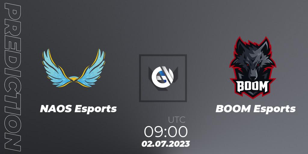 NAOS Esports - BOOM Esports: ennuste. 02.07.2023 at 09:00, VALORANT, VALORANT Challengers Ascension 2023: Pacific - Group Stage