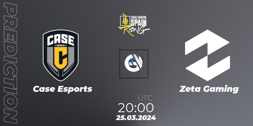 Case Esports - Zeta Gaming: ennuste. 25.03.24, VALORANT, VALORANT Challengers 2024 Spain: Rising Split 1