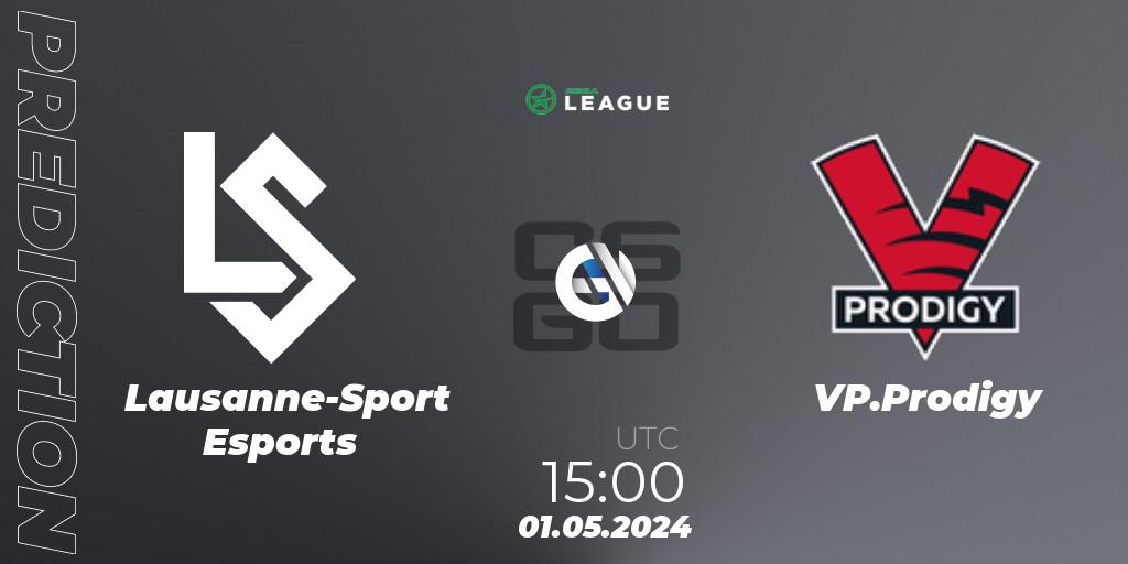 Lausanne-Sport Esports - VP.Prodigy: ennuste. 01.05.2024 at 15:00, Counter-Strike (CS2), ESEA Season 49: Advanced Division - Europe