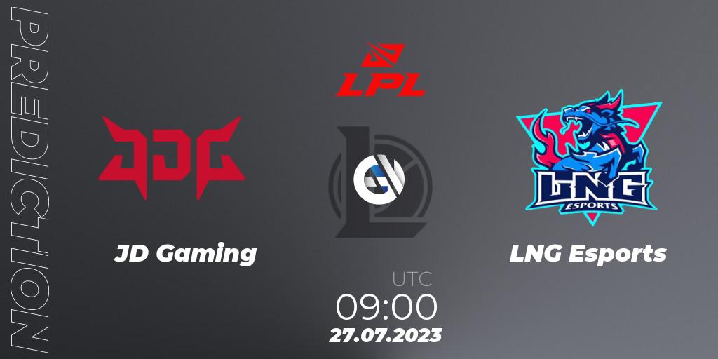 JD Gaming - LNG Esports: ennuste. 27.07.2023 at 09:00, LoL, LPL Summer 2023 - Playoffs