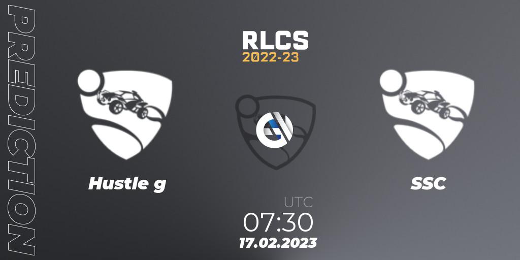 Hustle g - SSC: ennuste. 17.02.2023 at 07:30, Rocket League, RLCS 2022-23 - Winter: Oceania Regional 2 - Winter Cup