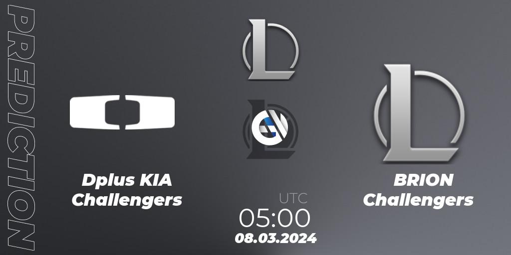 Dplus KIA Challengers - BRION Challengers: ennuste. 08.03.24, LoL, LCK Challengers League 2024 Spring - Group Stage