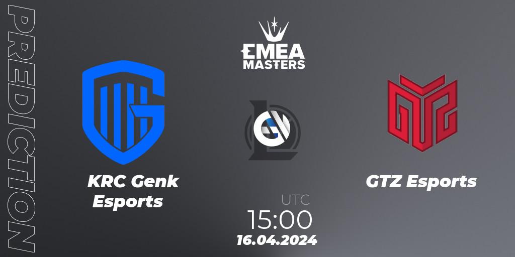 KRC Genk Esports - GTZ Esports: ennuste. 16.04.24, LoL, EMEA Masters Spring 2024 - Play-In
