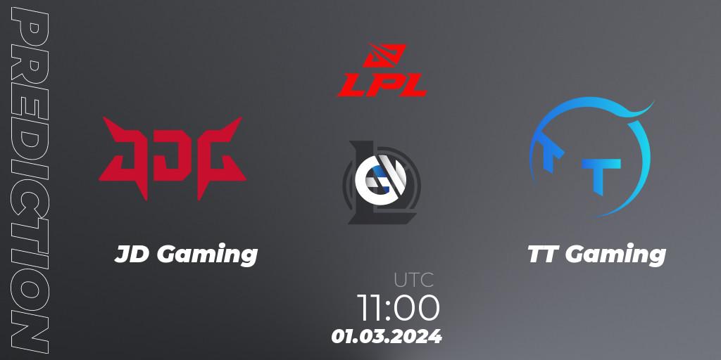JD Gaming - TT Gaming: ennuste. 01.03.24, LoL, LPL Spring 2024 - Group Stage