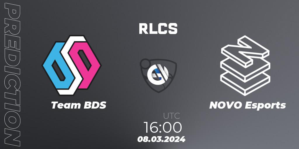 Team BDS - NOVO Esports: ennuste. 08.03.2024 at 16:00, Rocket League, RLCS 2024 - Major 1: Europe Open Qualifier 3