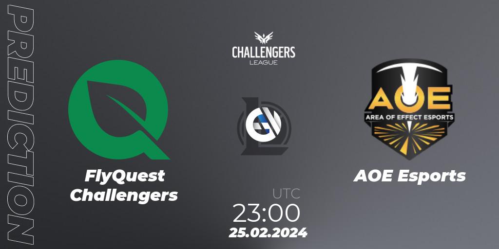 FlyQuest Challengers - AOE Esports: ennuste. 25.02.24, LoL, NACL 2024 Spring - Group Stage