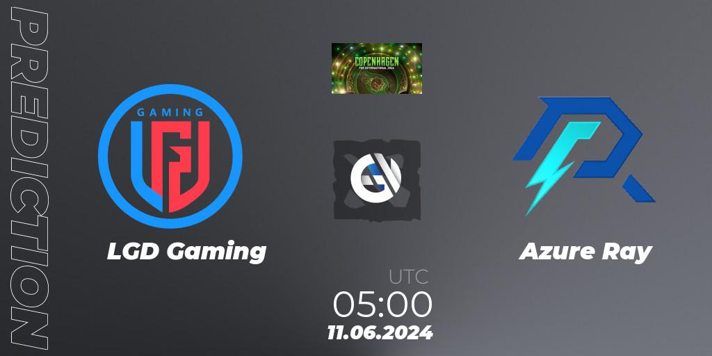 LGD Gaming - Azure Ray: ennuste. 11.06.2024 at 05:00, Dota 2, The International 2024 - China Closed Qualifier