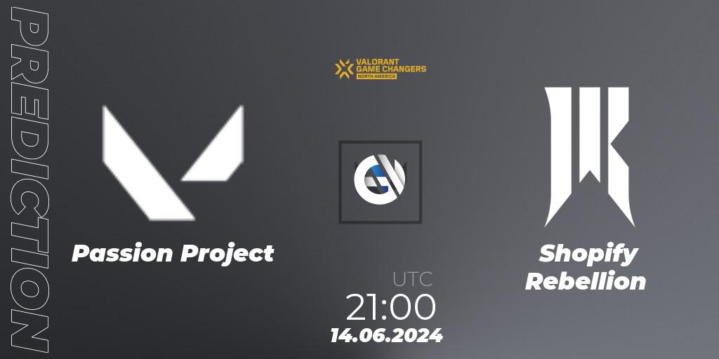 Passion Project - Shopify Rebellion: ennuste. 14.06.2024 at 21:00, VALORANT, VCT 2024: Game Changers North America Series 2