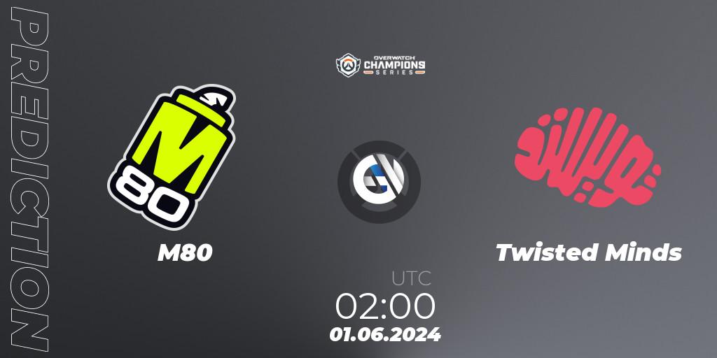 M80 - Twisted Minds: ennuste. 01.06.2024 at 03:00, Overwatch, Overwatch Champions Series 2024 Major