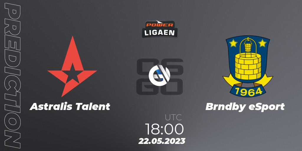 Astralis Talent - Brøndby eSport: ennuste. 22.05.2023 at 18:00, Counter-Strike (CS2), Dust2.dk Ligaen Season 23