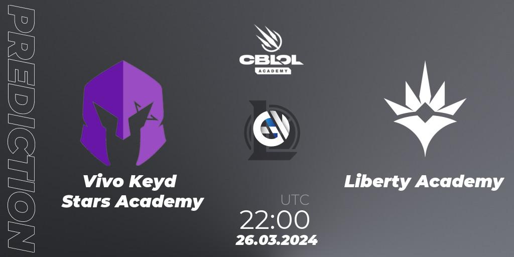 Vivo Keyd Stars Academy - Liberty Academy: ennuste. 26.03.24, LoL, CBLOL Academy Split 1 2024