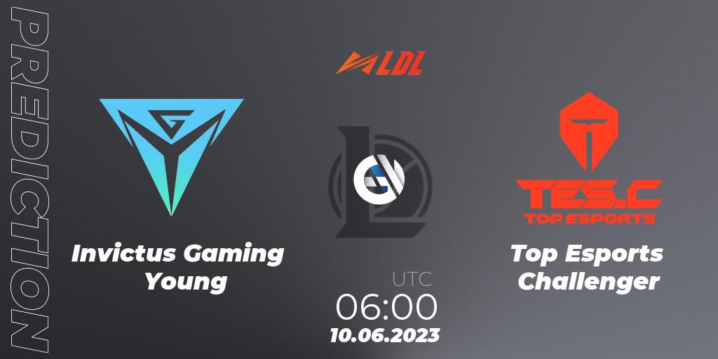 Invictus Gaming Young - Top Esports Challenger: ennuste. 10.06.23, LoL, LDL 2023 - Regular Season - Stage 2 Playoffs