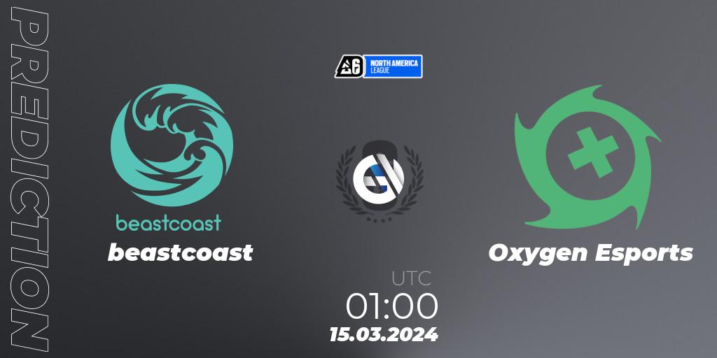 beastcoast - Oxygen Esports: ennuste. 22.03.24, Rainbow Six, North America League 2024 - Stage 1