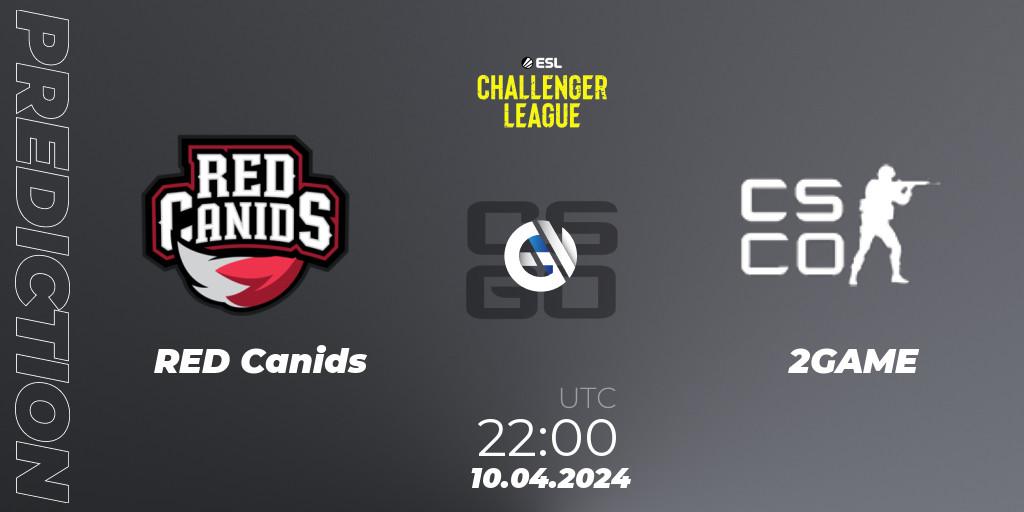 RED Canids - 2GAME: ennuste. 10.04.24, CS2 (CS:GO), ESL Challenger League Season 47: South America