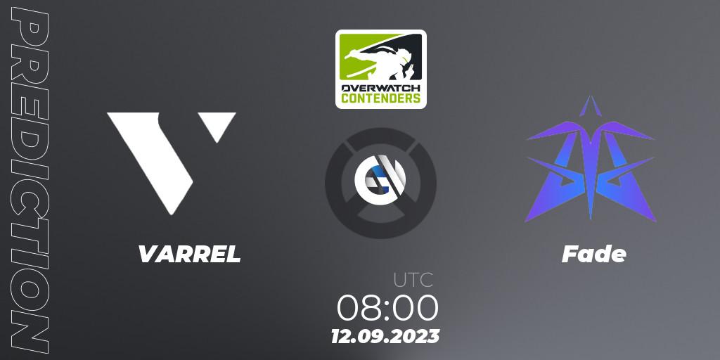 VARREL - Fade: ennuste. 12.09.2023 at 08:00, Overwatch, Overwatch Contenders 2023 Fall Series: Asia Pacific