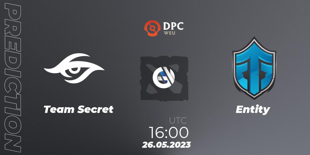 Team Secret - Entity: ennuste. 26.05.2023 at 15:54, Dota 2, DPC 2023 Tour 3: WEU Division I (Upper)
