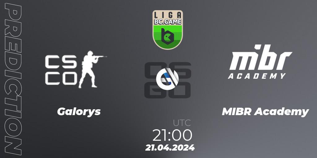 Galorys - MIBR Academy: ennuste. 21.04.2024 at 19:00, Counter-Strike (CS2), Dust2 Brasil Liga Season 3: Open Qualifier