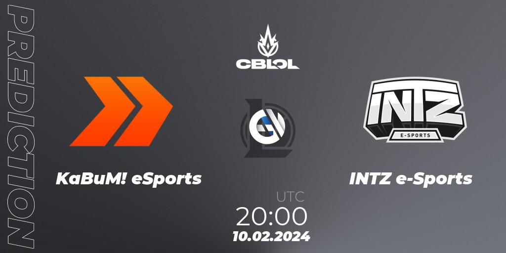 KaBuM! eSports - INTZ e-Sports: ennuste. 10.02.24, LoL, CBLOL Split 1 2024 - Group Stage