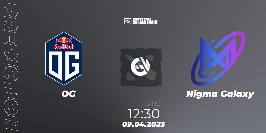 OG - Nigma Galaxy: ennuste. 09.04.2023 at 12:31, Dota 2, DreamLeague Season 19 - Group Stage 1