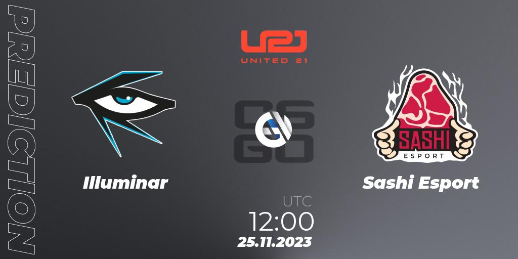 Illuminar - Sashi Esport: ennuste. 26.11.2023 at 09:00, Counter-Strike (CS2), United21 Season 8