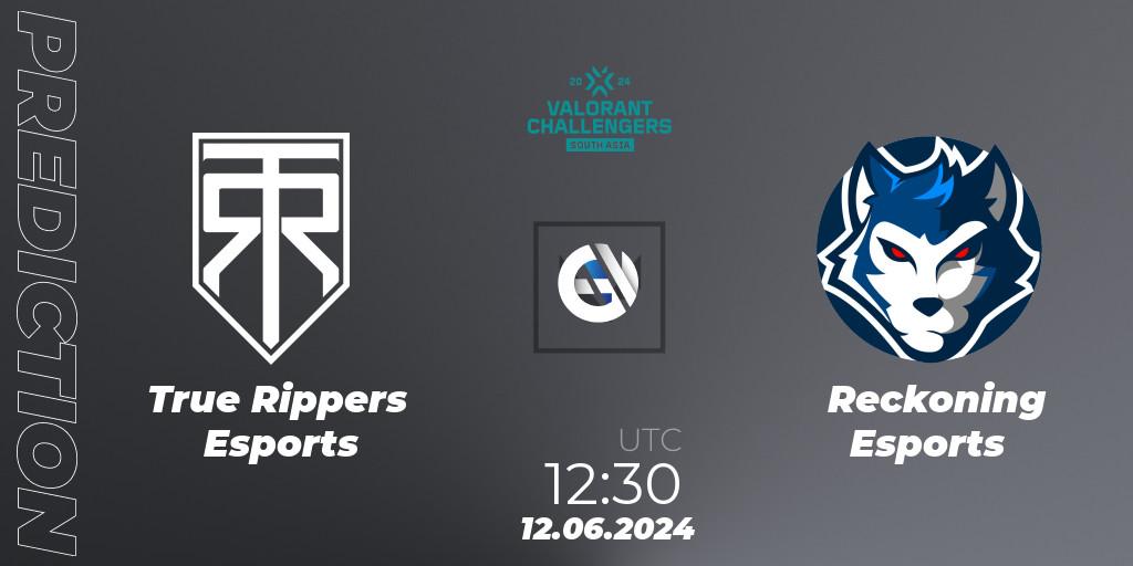 True Rippers Esports - Reckoning Esports: ennuste. 12.06.2024 at 12:30, VALORANT, VALORANT Challengers 2024: South Asia - Split 2