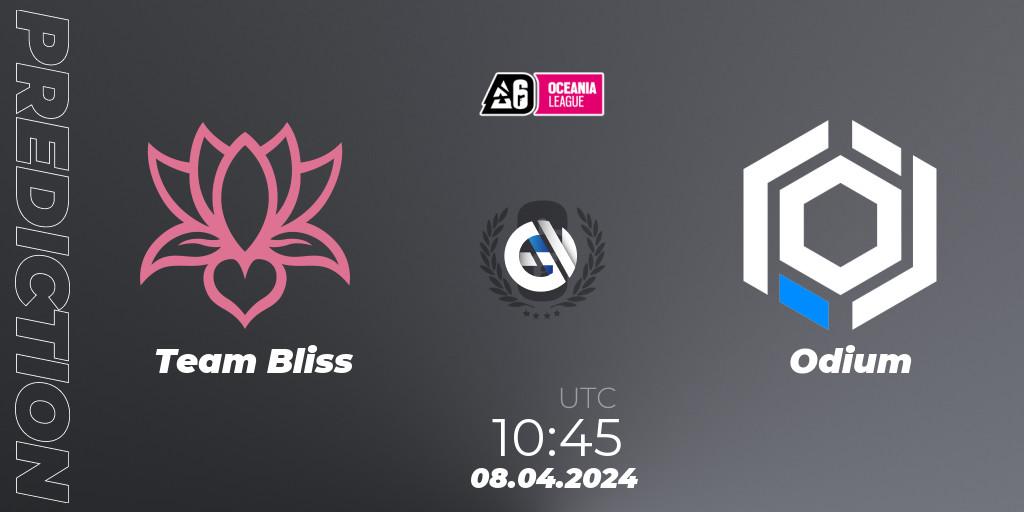 Team Bliss - Odium: ennuste. 08.04.2024 at 11:45, Rainbow Six, Oceania League 2024 - Stage 1
