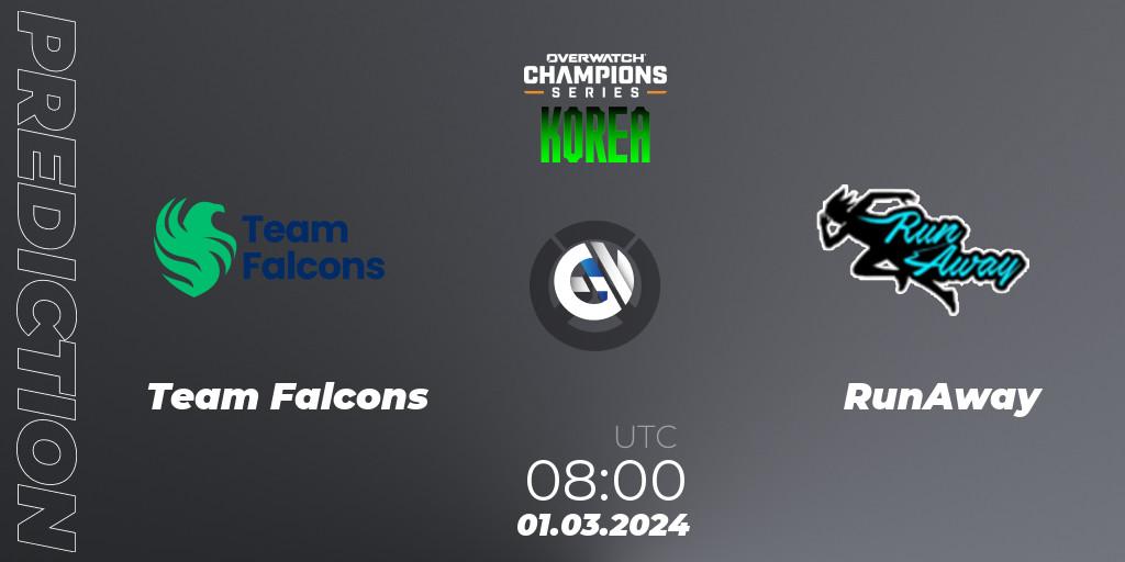 Team Falcons - RunAway: ennuste. 01.03.24, Overwatch, Overwatch Champions Series 2024 - Stage 1 Korea