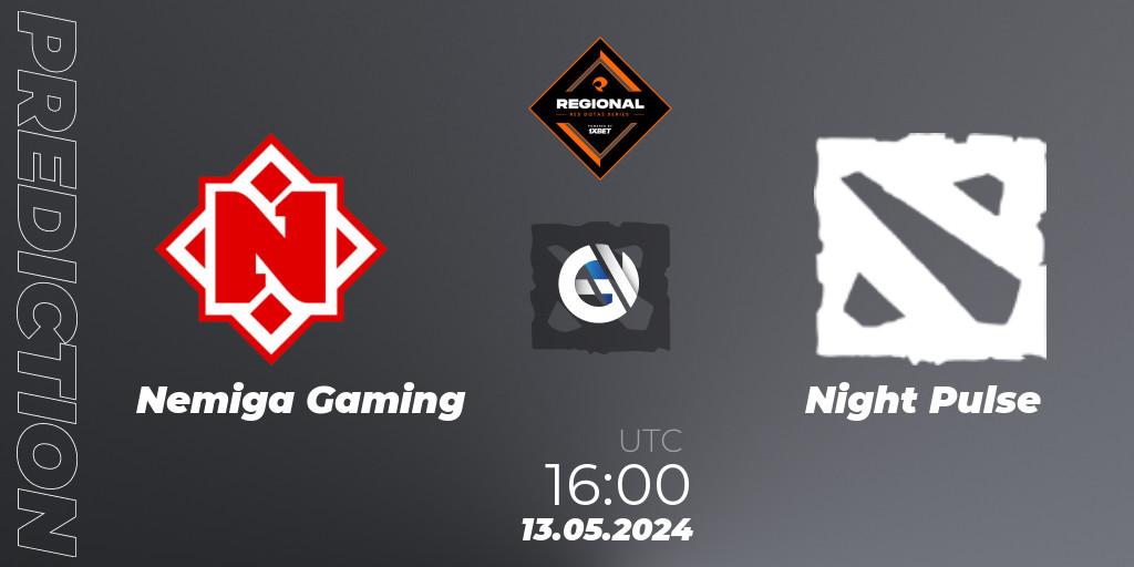 Nemiga Gaming - Night Pulse: ennuste. 13.05.2024 at 16:30, Dota 2, RES Regional Series: EU #2