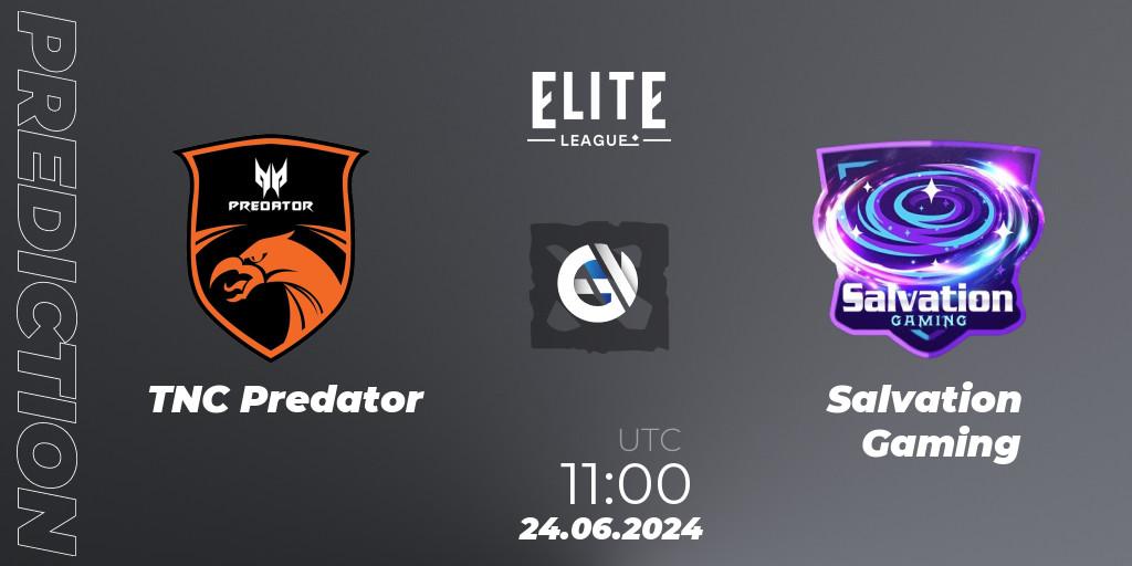 TNC Predator - Salvation Gaming: ennuste. 24.06.2024 at 11:00, Dota 2, Elite League Season 2: Southeast Asia Closed Qualifier