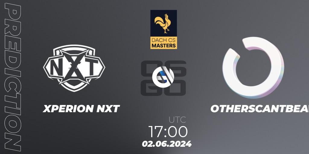 XPERION NXT - OTHERSCANTBEAT: ennuste. 02.06.2024 at 17:00, Counter-Strike (CS2), DACH CS Masters Season 1: Division 2