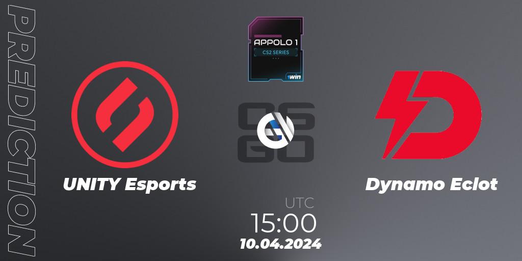 UNITY Esports - Dynamo Eclot: ennuste. 10.04.24, CS2 (CS:GO), Appolo1 Series: Phase 1