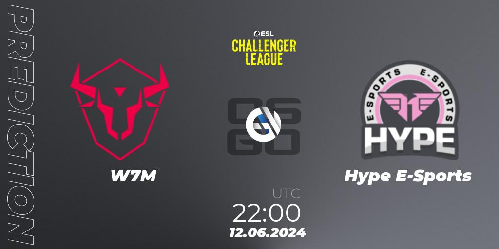 W7M - Hype E-Sports: ennuste. 12.06.2024 at 22:00, Counter-Strike (CS2), ESL Challenger League Season 47 Relegation: South America