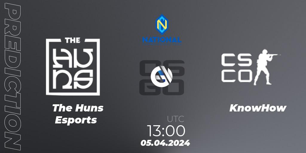 The Huns Esports - KnowHow: ennuste. 05.04.2024 at 14:00, Counter-Strike (CS2), ESN National Championship 2024