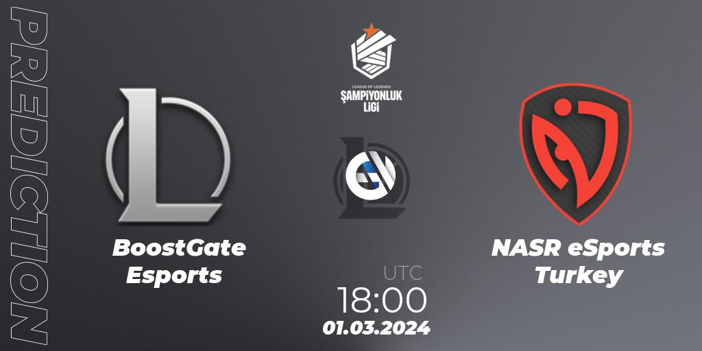 BoostGate Esports - NASR eSports Turkey: ennuste. 01.03.24, LoL, TCL Winter 2024