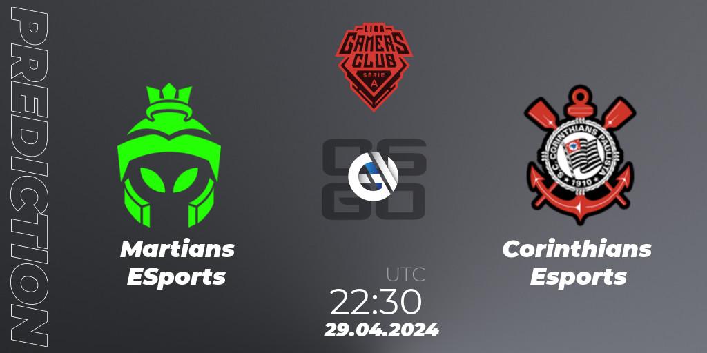 Martians ESports - Corinthians Esports: ennuste. 01.05.2024 at 22:00, Counter-Strike (CS2), Gamers Club Liga Série A: April 2024