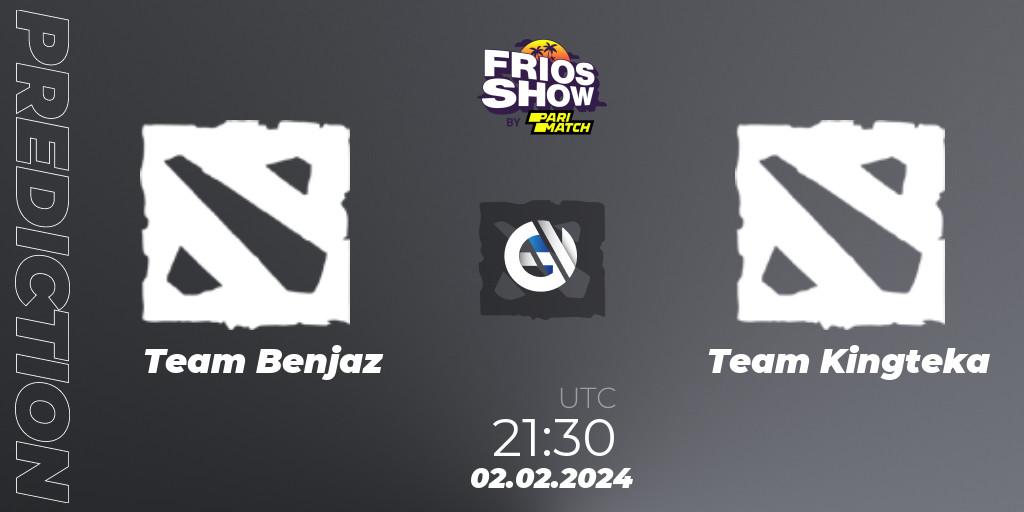 Team Benjaz - Team Kingteka: ennuste. 02.02.2024 at 21:30, Dota 2, Frios Show 2