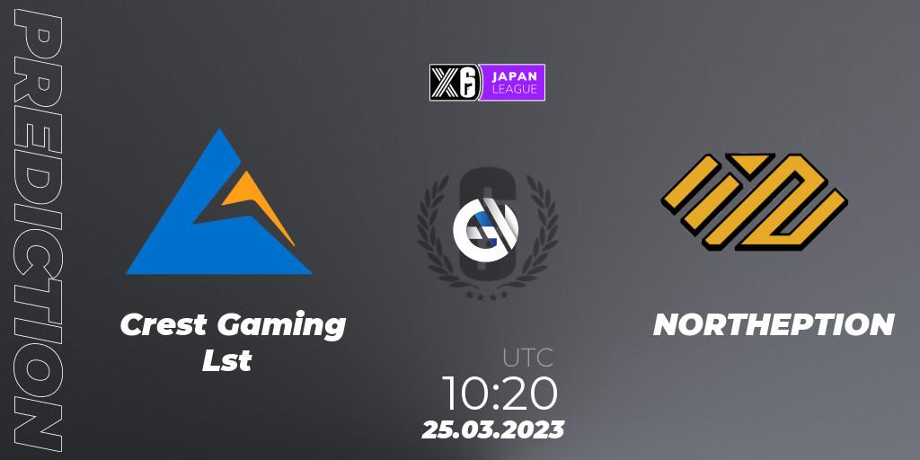 Crest Gaming Lst - NORTHEPTION: ennuste. 25.03.23, Rainbow Six, Japan League 2023 - Stage 1