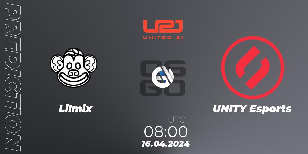Lilmix - UNITY Esports: ennuste. 16.04.24, CS2 (CS:GO), United21 Season 14