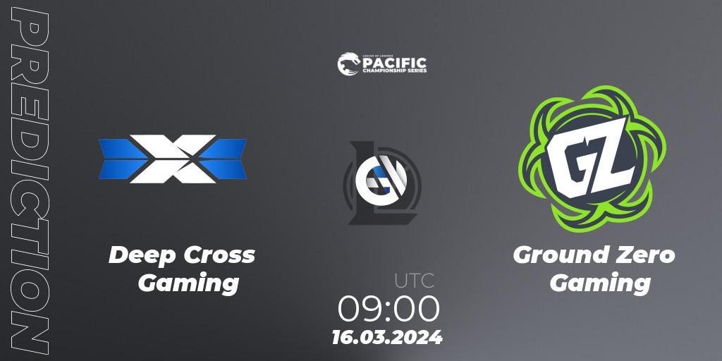 Deep Cross Gaming - Ground Zero Gaming: ennuste. 16.03.24, LoL, PCS Playoffs Spring 2024