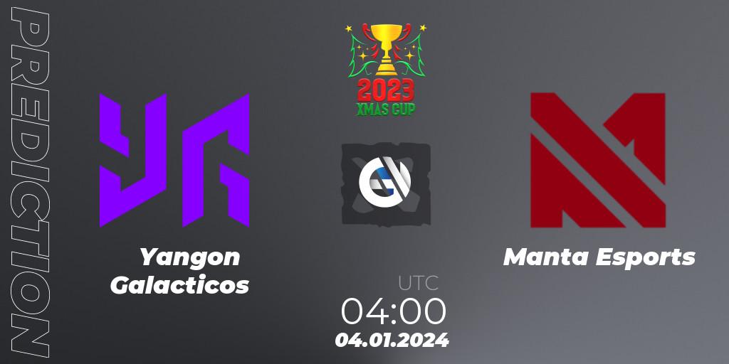Yangon Galacticos - Manta Esports: ennuste. 08.01.2024 at 10:16, Dota 2, Xmas Cup 2023