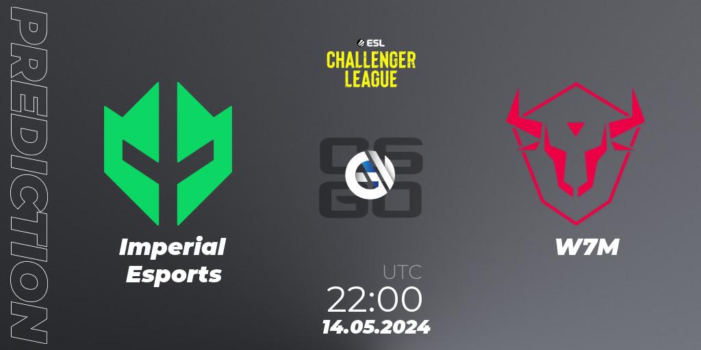 Imperial Esports - W7M: ennuste. 15.05.2024 at 00:00, Counter-Strike (CS2), ESL Challenger League Season 47: South America