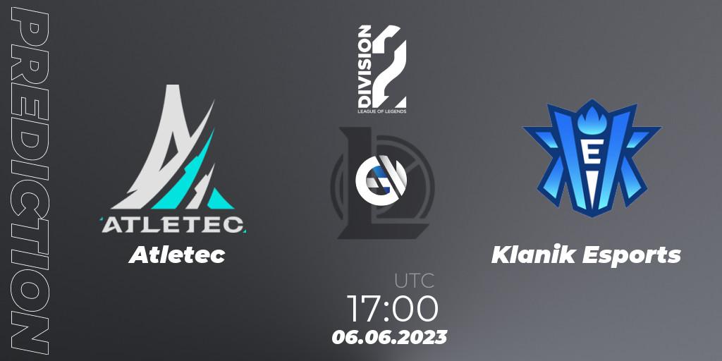 Atletec - Klanik Esports: ennuste. 06.06.23, LoL, LFL Division 2 Summer 2023 - Group Stage