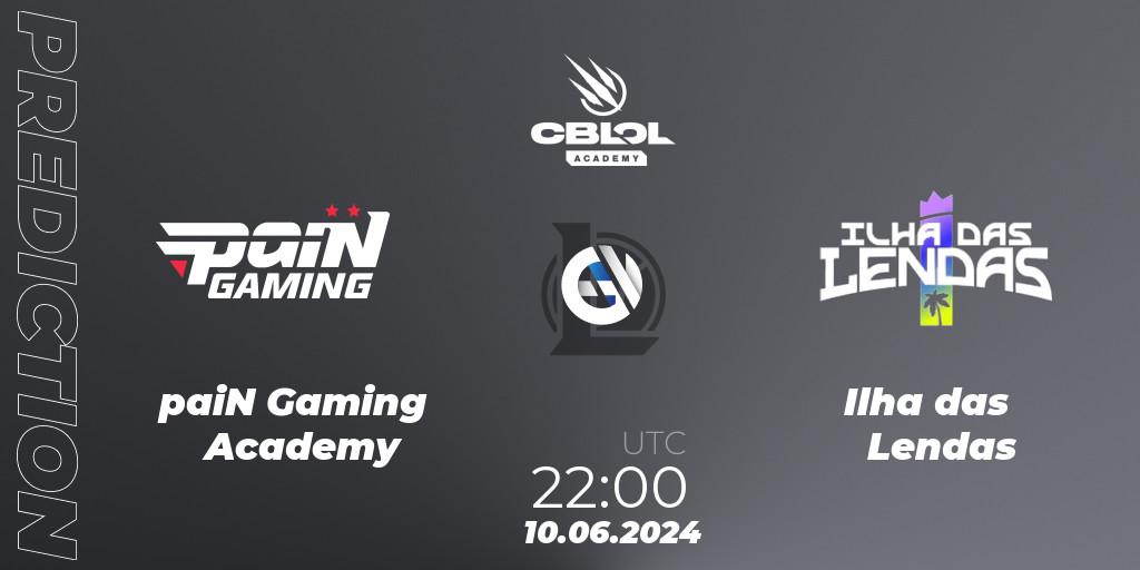 paiN Gaming Academy - Ilha das Lendas: ennuste. 10.06.2024 at 22:00, LoL, CBLOL Academy 2024
